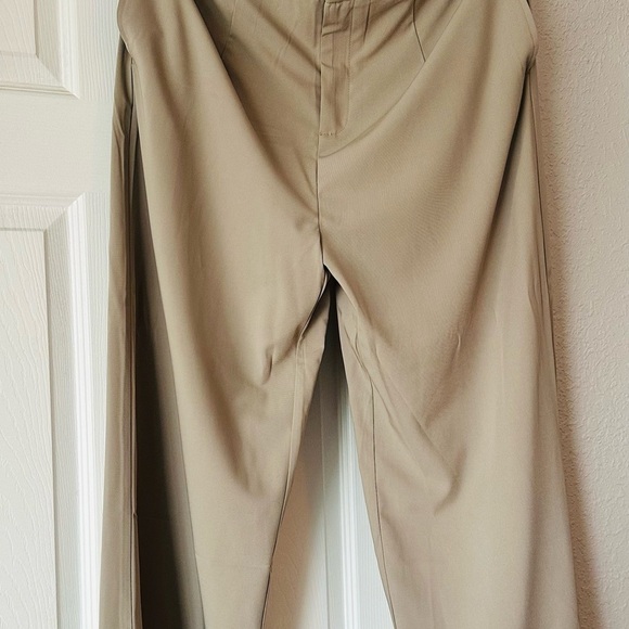 Swept Away With You Taupe Tailored Wide Leg Pants - Picture 2 of 6